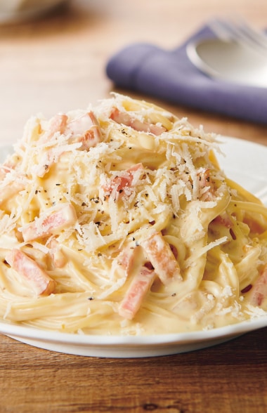 画像：カルボナーラ 調理イメージ