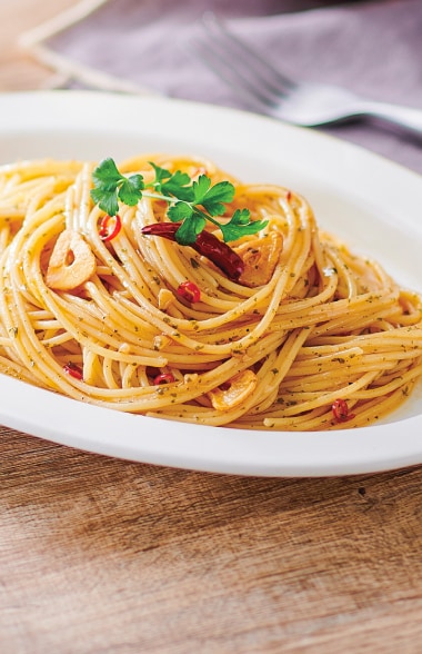 画像：ペペロンチーノ 調理イメージ