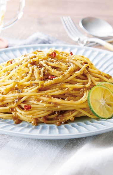 画像：高菜ソース 調理イメージ