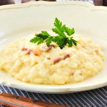 パウチのまんまリゾット（レンジ調理）