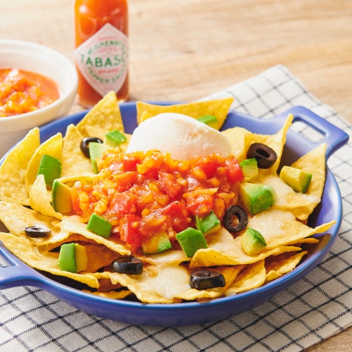 アラビアータでサルサソース