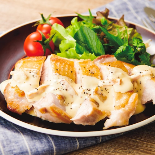 カルボナーラソースのチキンソテー