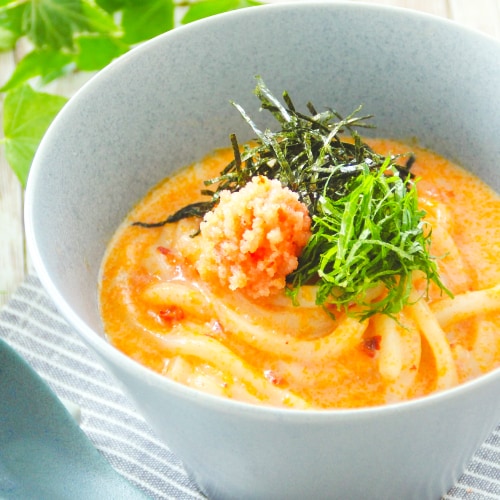 冷やし明太クリームうどん
