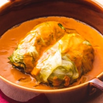 ロールキャベツビスクソース