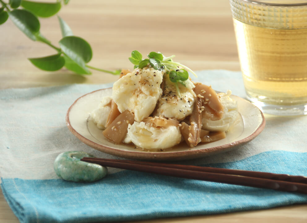 シャンタンナムルでおつまみメンマ