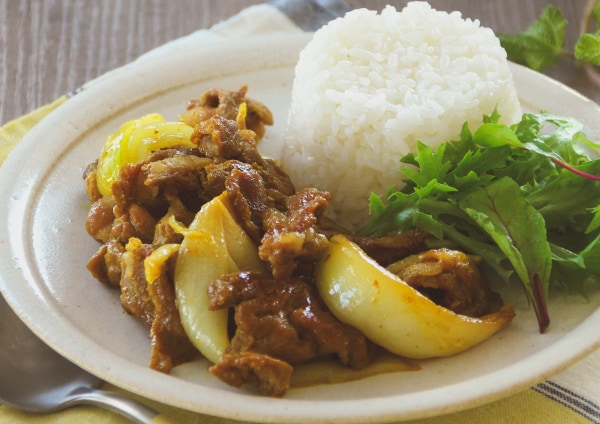 豚こまのカレー炒め