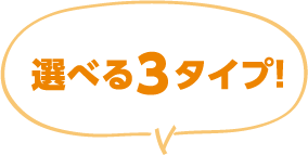 選べる3タイプ