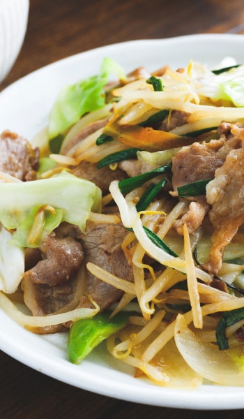 画像：簡単肉野菜炒め