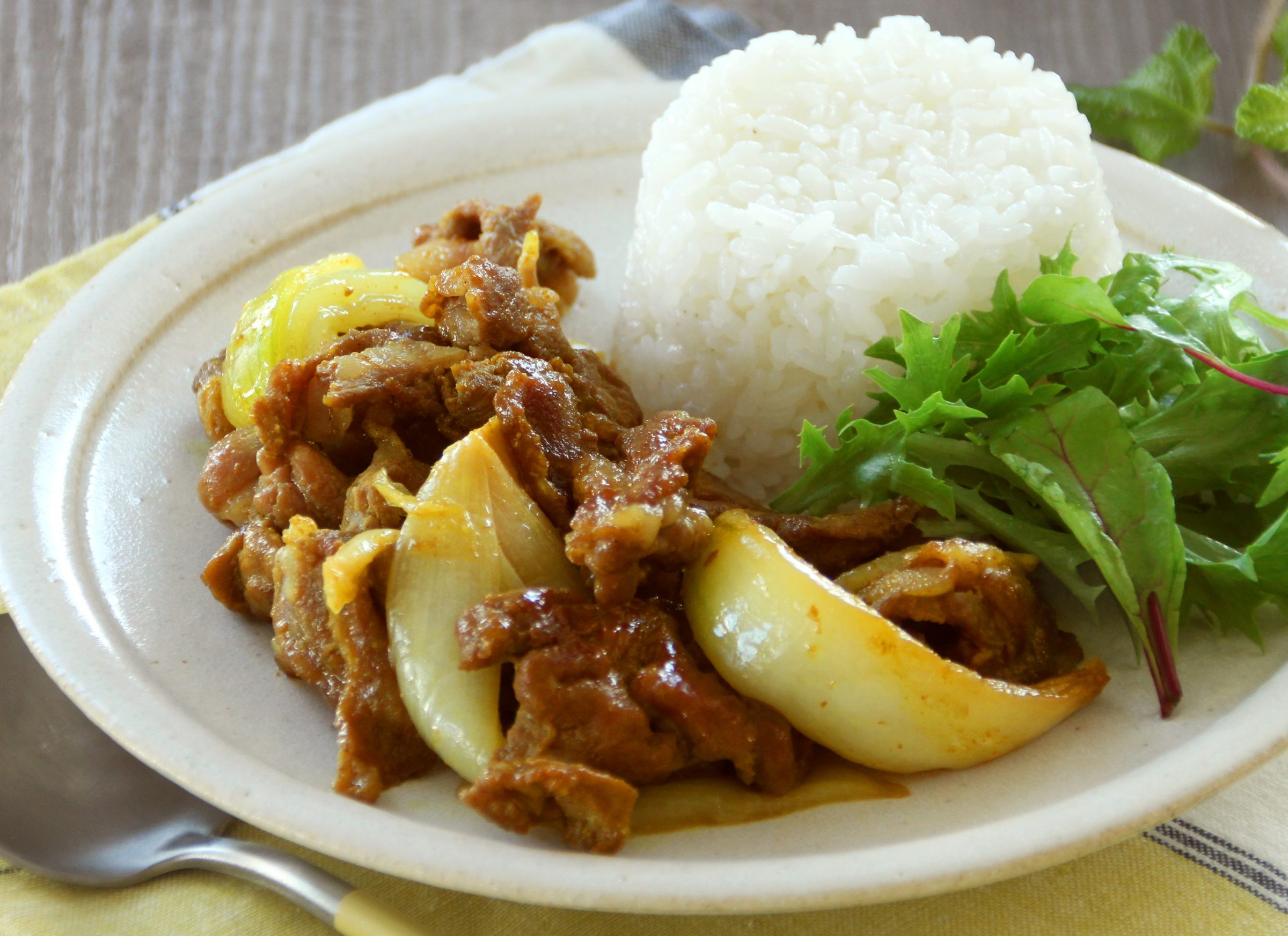 豚こまのカレー炒め（下味冷凍）