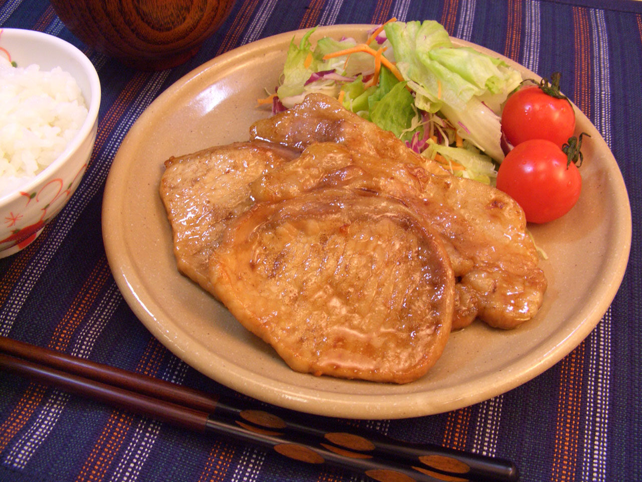 豚肉の照り焼き