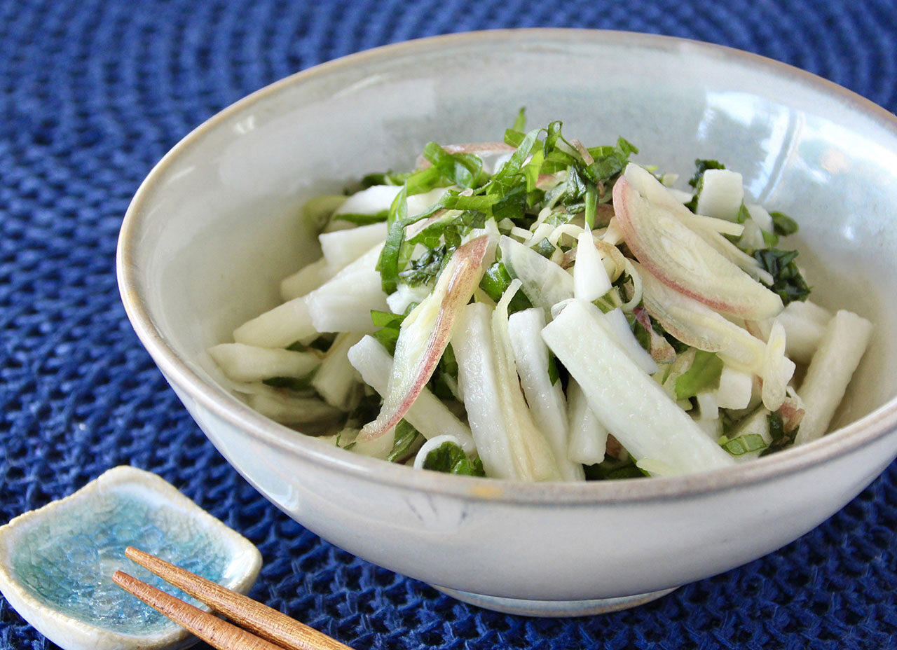 長いもと香味野菜のサラダ