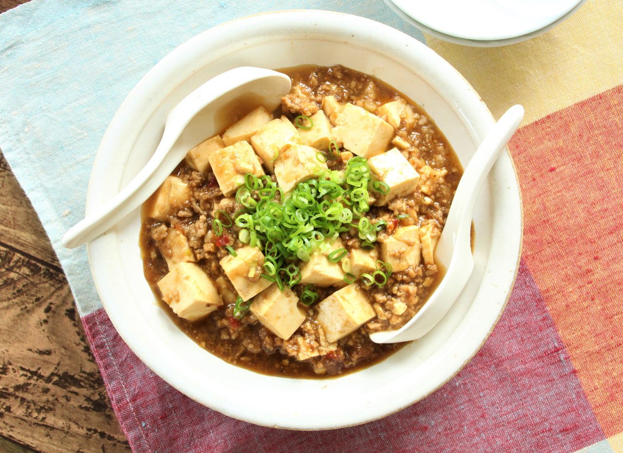 レンジで麻婆豆腐（焼肉のたれ）